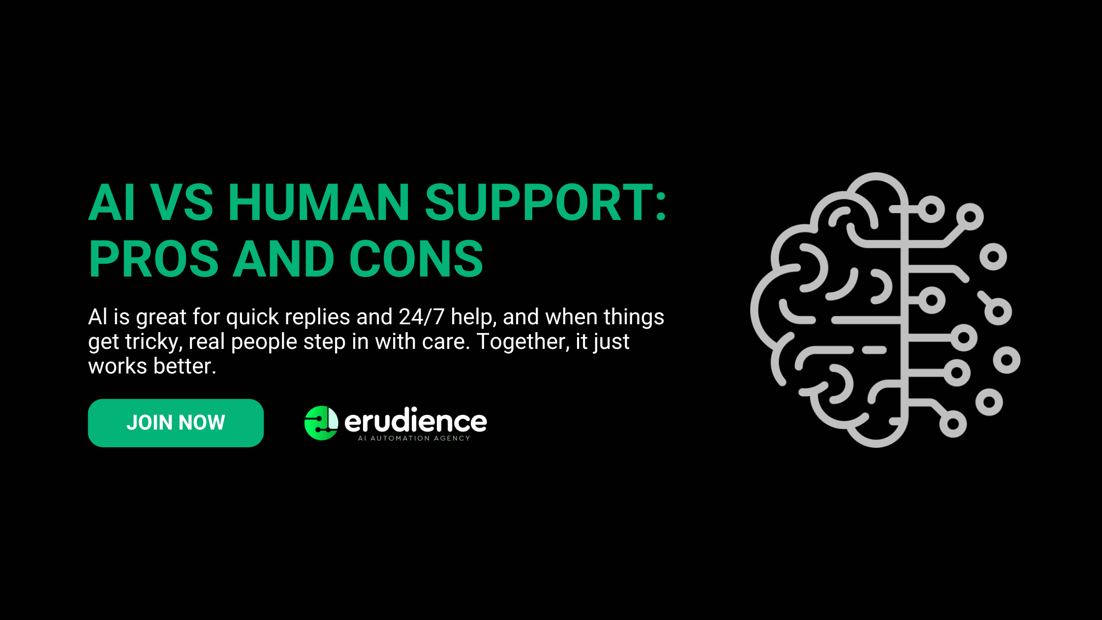 AI VS HUMAN SUPPORT: PROS AND CONS
